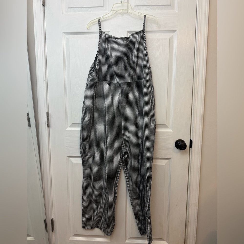 MISSLOOK Monochrome Checkered Jumpsuit